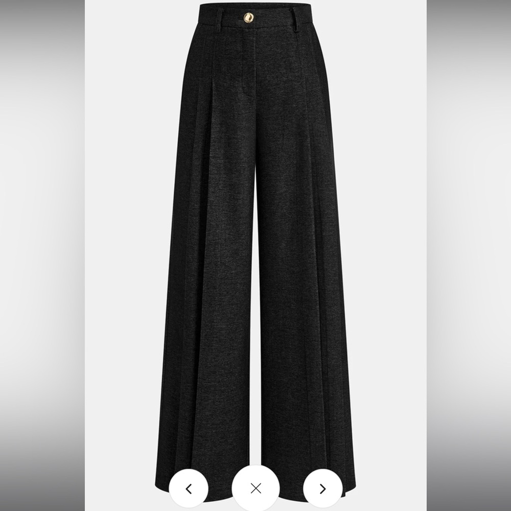 NWT Commense Black Wide-Leg Dress Pants
